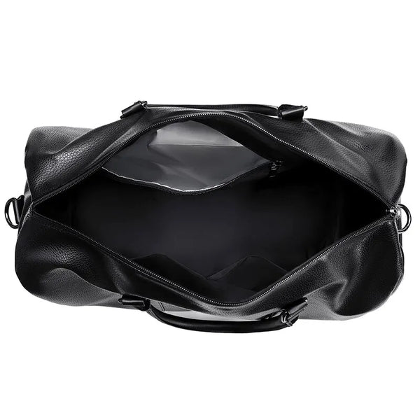 Reisetasche Ravemo Roadster | Retro-Sporttasche aus wasserfestem PU | 44×33×21 cm | Für Kurztrips, Training & Motorrad