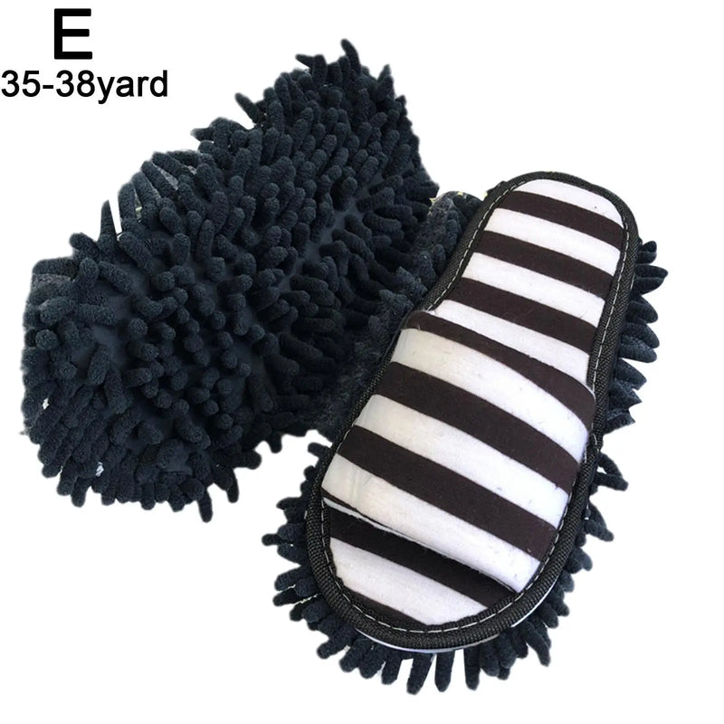 CleanSteps Mikrofaser Putzpantoffeln | 2-in-1 Hausschuhe & Wischmop | Waschbar & Rutschfest | Für alle Böden geeignet