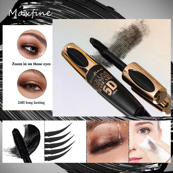 LashCouture 5D 5D Silk Mascara | Extra Volumen & Länge | Wasserfest & langanhaltend | Tiefschwarz für dramatische Wimpern