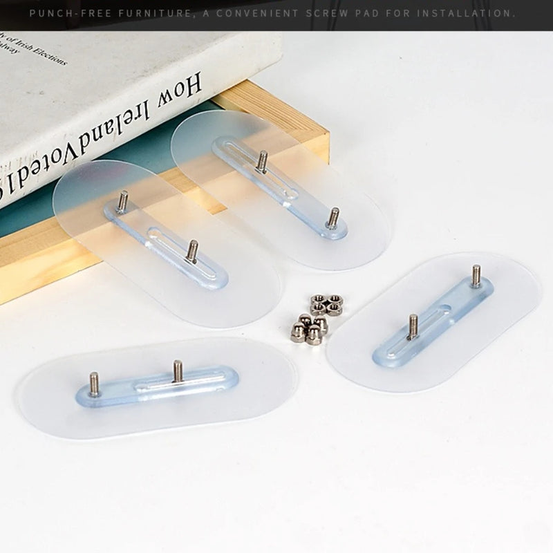 Selbstklebende Wandhaken FixPro DuoHook 2er-Set | Starker Kleber | Nahtlos & verstellbar | Für Bilder, Regale & Wanddekoration