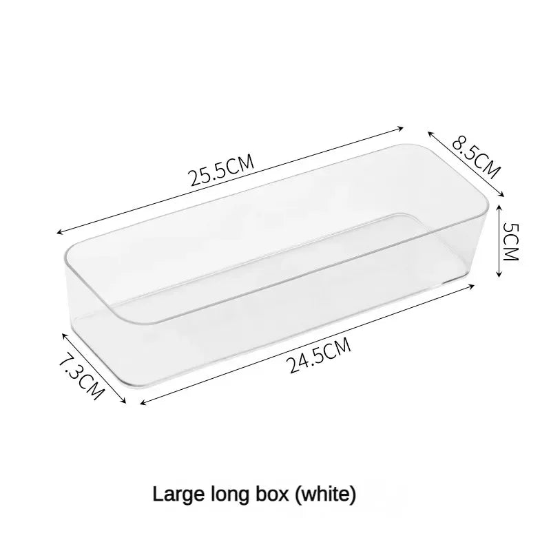 ClaryBox Transparente Aufbewahrungsbox aus Kunststoff | Stapelbar & klar | Für Schmuck, Make-up & Bürobedarf