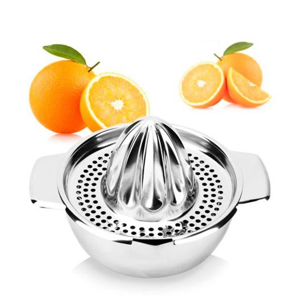 Pressinox Zitronenpresse aus Edelstahl | Manuelle Saftpresse für Zitrusfrüchte | Robustes Design & Hohe Saftausbeute | Für Küche & Bar