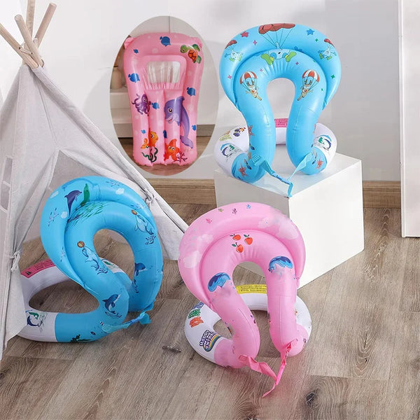 AquaFroh Rooxin Baby-Schwimmring-Weste Aufblasbar – Kinderschwimmring für Pool & Wasser – Lernhilfe für Kinder
