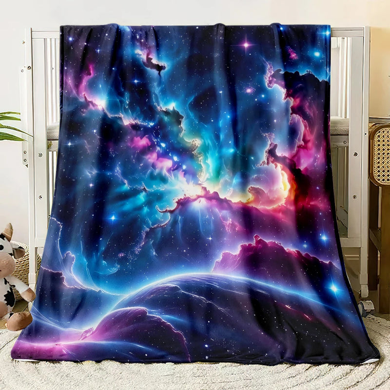 Sternenhimmel-Decke CosmoDream | 3D-Design | Weiches Flanell | Für Sofa, Bett & Reisen