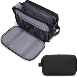 Gentrax Kulturbeutel Herren | Wasserabweisend & Groß | Reißfester Reise-Organizer mit Nassfach | Dopp Kit für Rasur & Pflege