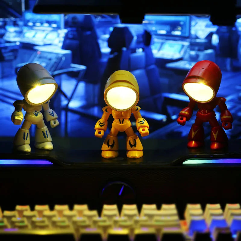 Lumipo Mini-Tischlampe | Cartoon-Design & Faltbar | Warmes LED-Licht | Batteriebetrieben | 9,5×5,7 cm
