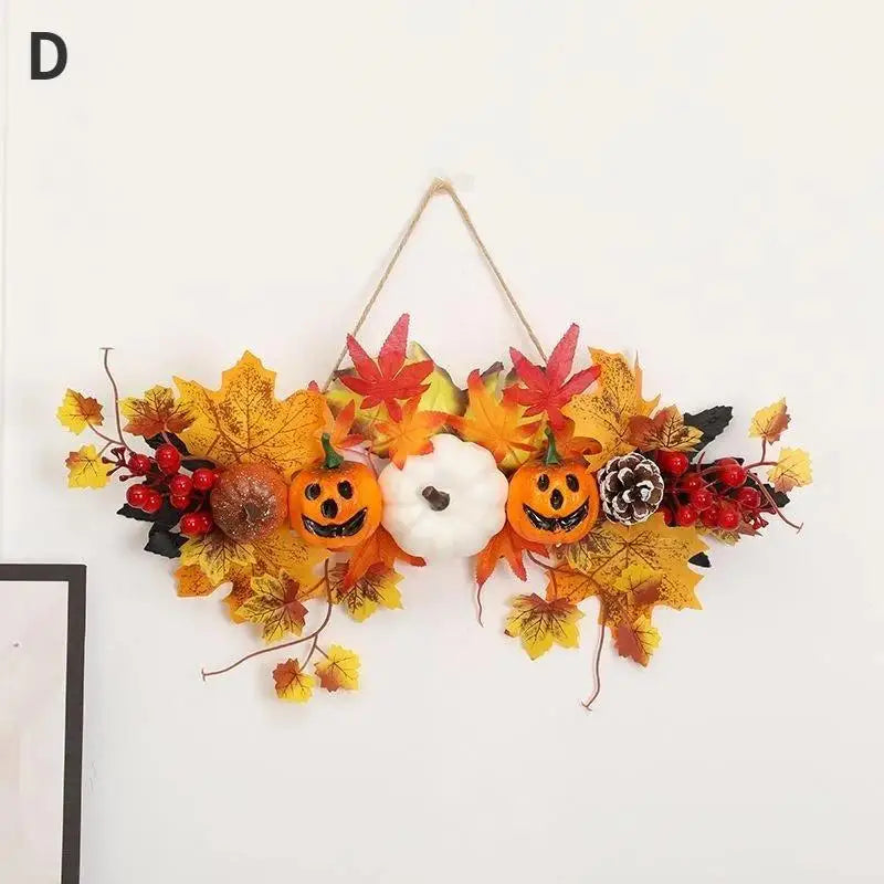 Autumnia | Kürbis-Ahorn Girlande | Herbstdeko & Halloween | 1 Stück