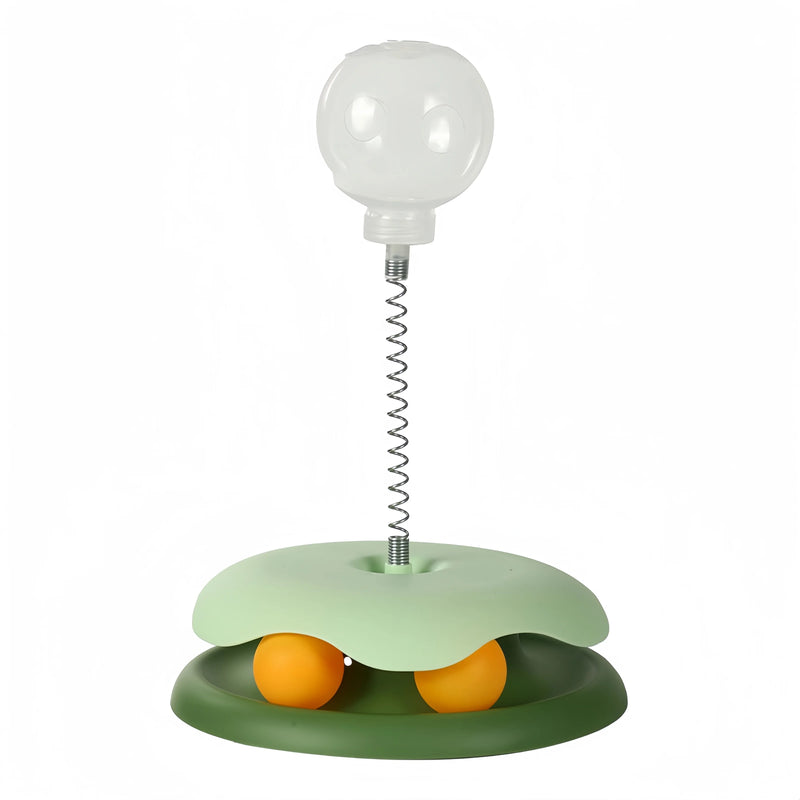 Snackuro Katzenspielzeug Snackball | Interaktiver Leckerli-Spender & Tumbler | Anti-Roll-Design | Für Katzen & kleine Hunde