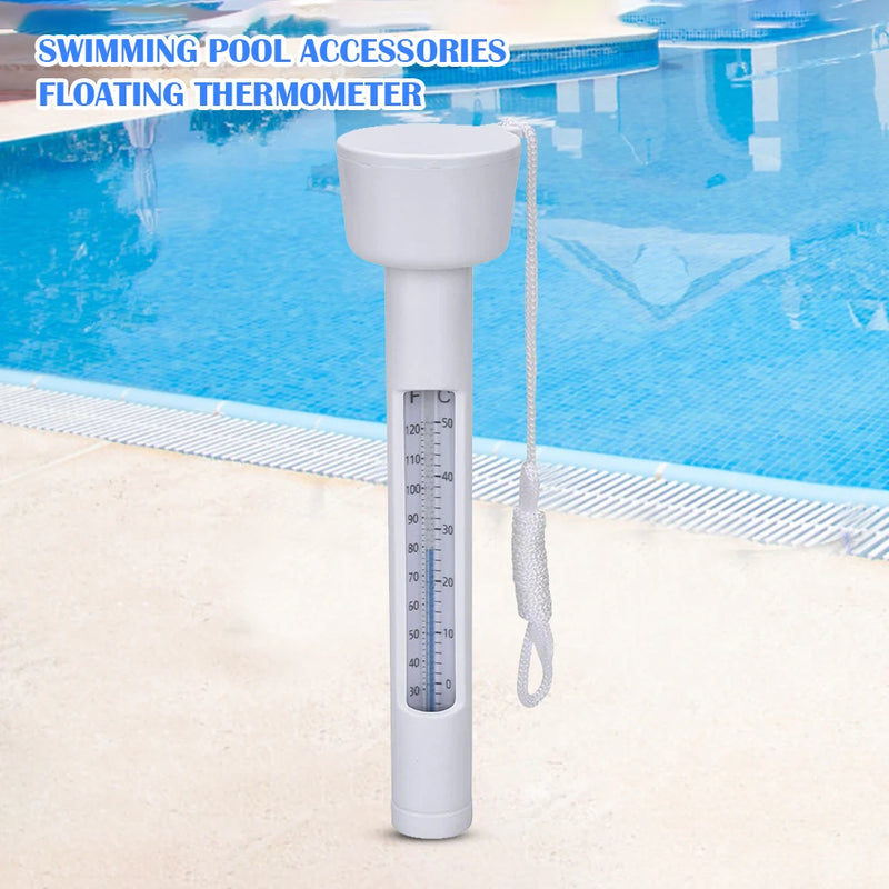 THERMAVIA Poolthermometer | Schwimmendes Wasserthermometer 0–50 °C | Für Pool, Whirlpool, Spa & Therme | Wasserdicht & gut lesbar