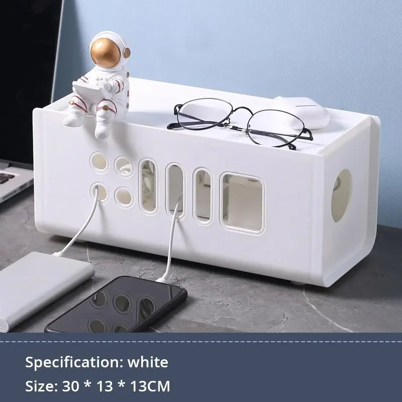 SafeCord Kabelbox Organizer | Hitzebeständig & Sicher | PP-Material | Für Büro, Wohnzimmer & TV-Möbel