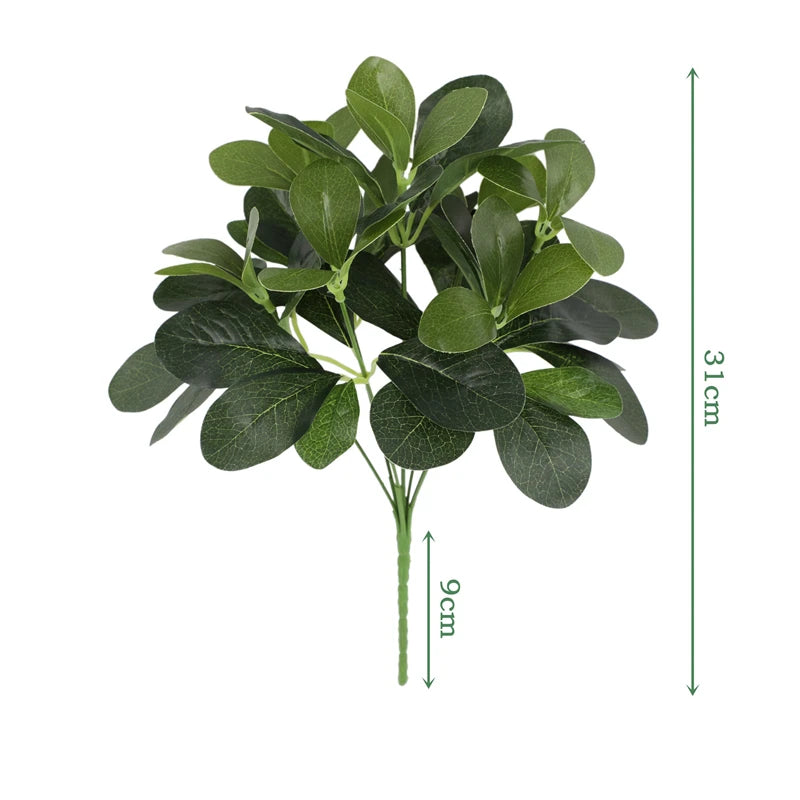 Kunstpflanze EverLeaf 33 | 33 cm | Mit Stiel & Blättern | Pflegeleichte Deko für Zuhause & Büro