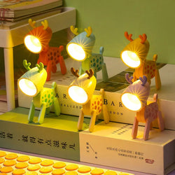 Lumibuddy Mini-Nachtlicht | Hund & Reh Design | Warmes LED-Licht | Batteriebetrieben | 8–9,6×5,5 cm