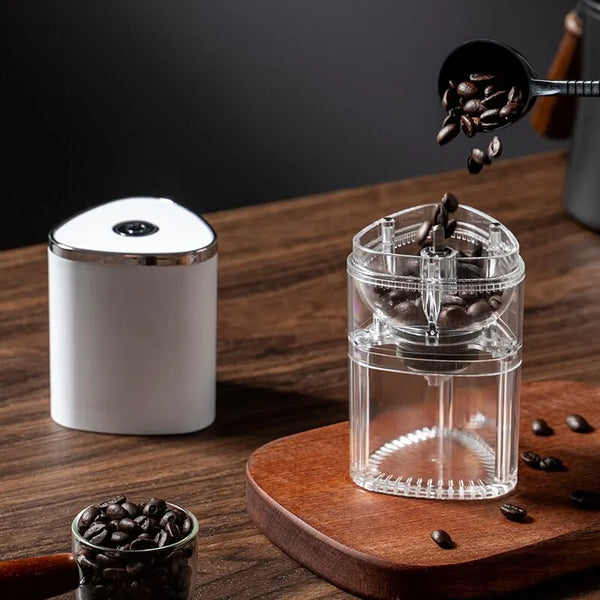 BeanMate Elektrische Kaffeemühle | Tragbar & USB-C aufladbar | Keramikmahlwerk | Frisch gemahlener Kaffee überall