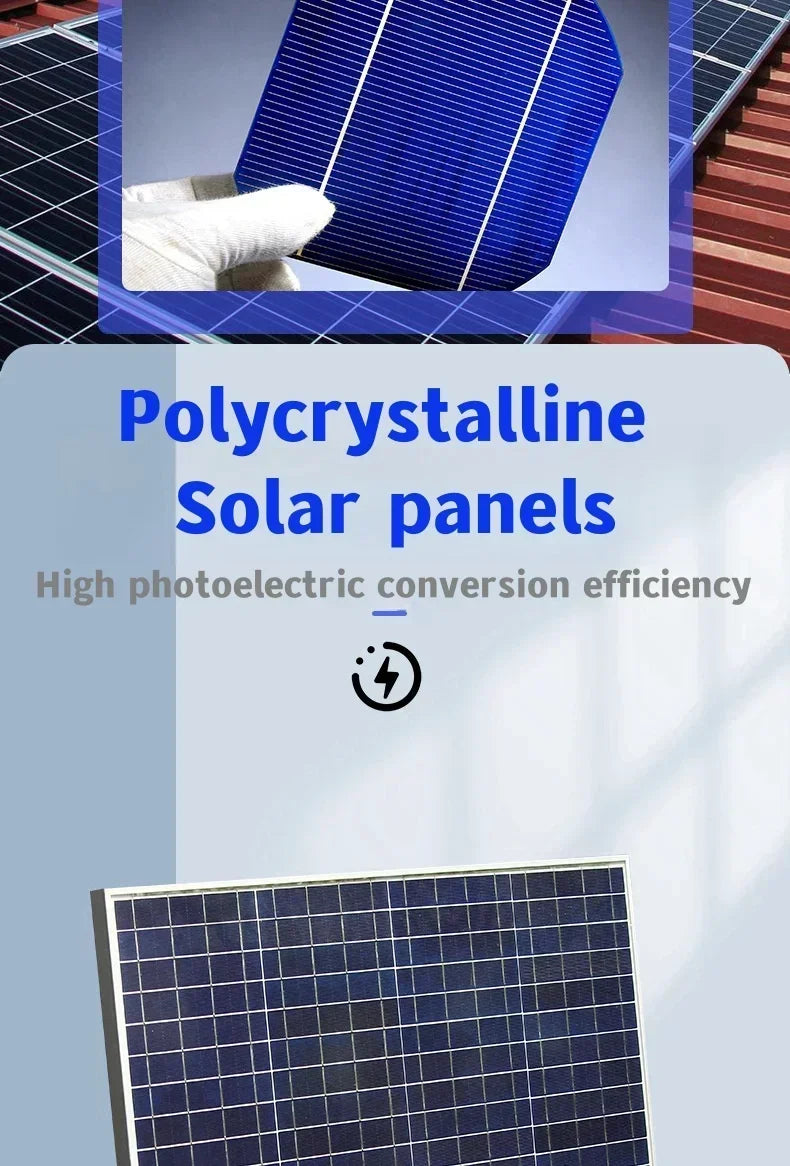 Solar-Panel-Set Sunovate 1000 | 500–1000W Leistung | Tragbar & Wasserdicht | Für Wohnmobil, Boot & Garten | 39 × 33 × 1,5 cm