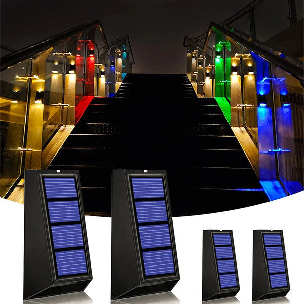 Solar Gartenleuchten LUMINARA ColorGlow | 8er Set | RGB Farbwechsel | IP65 Wasserdicht | Solar Außenbeleuchtung für Zaun, Treppe & Weg