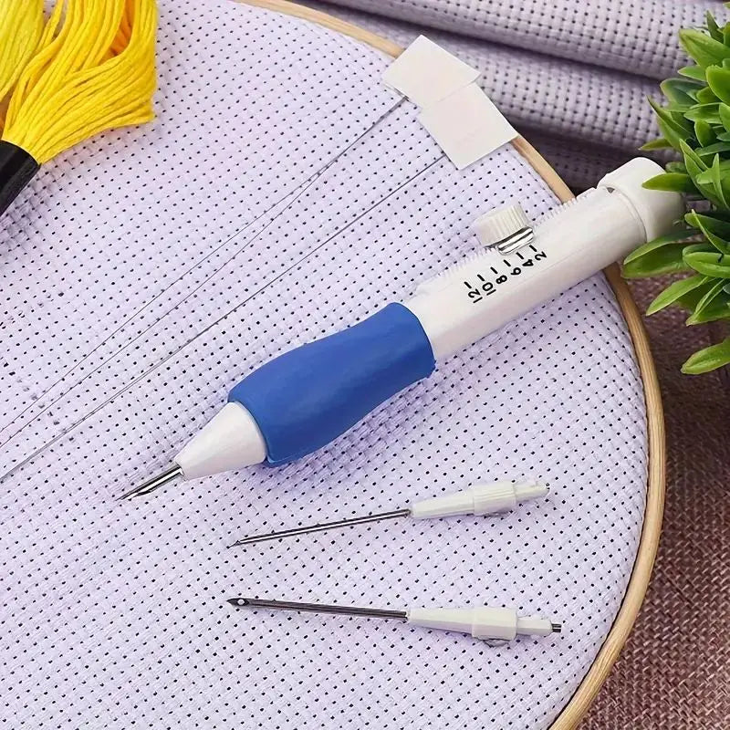 StitchArt Stickerei-Set | 8-teilig | Punch-Needle & Zubehör
