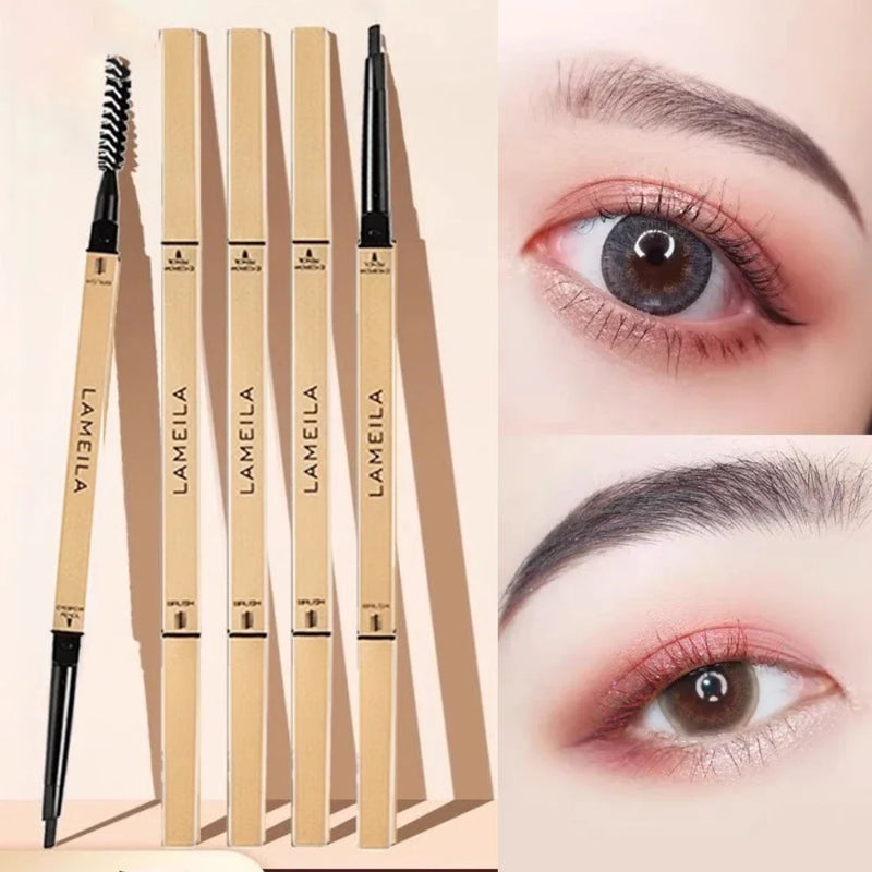 Augenbrauenstift BrowCraft DuoShape | 2-in-1 mit Dreiecksspitze & Bürste | Wasserfest & Präzise | 15,5 cm