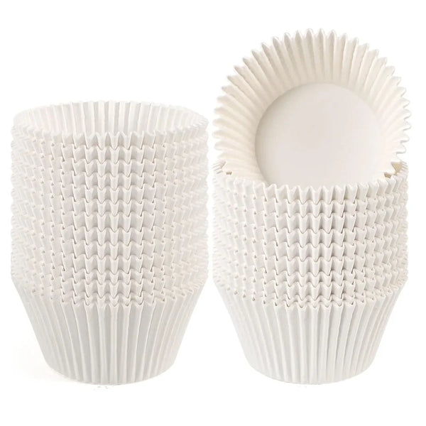 Cupcake Papierförmchen BakePure 200er Set | Antihaft & Faltenfrei | Für Muffins & Cupcakes | Ofen- & Mikrowellengeeignet | Lebensmittelecht