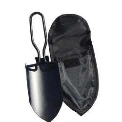 Klappspaten Terraxo Mini | Edelstahl | Faltbar & Ultrakompakt | Für Garten & Outdoor | Inkl. Tasche