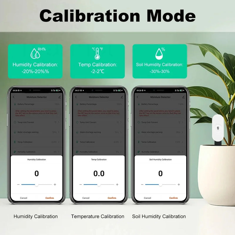 Smart Bodenfeuchtigkeitssensor GrowGuard | Zigbee 3.0 | App- & Sprachsteuerung | Für Pflanzenpflege & Gartenüberwachung