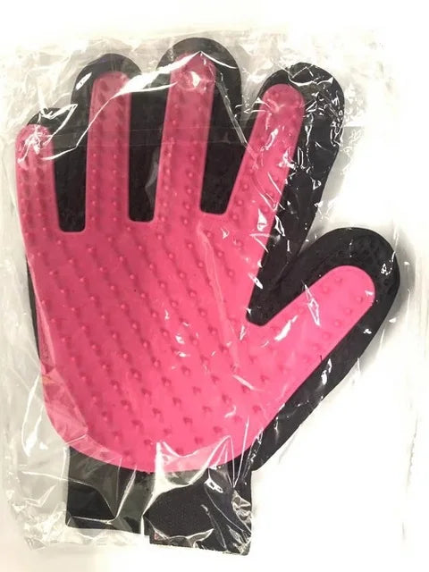 FellGlanz | Katzen- & Hunde-Pflegehandschuh | Selbstreinigende Bürste | 180 Silikon-Noppen | Sanfte Fellpflege & Haarentfernung