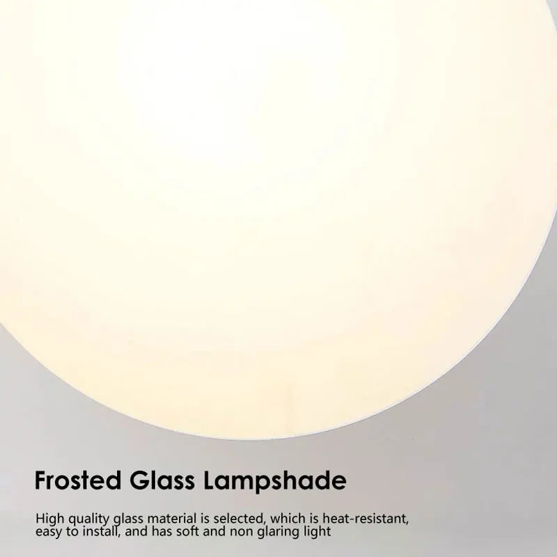 Nordora LED-Wandleuchte | LED Wandleuchte Modern | Milchglas-Kugel | 7W G9 | Nordic Design für Schlafzimmer & Wohnzimmer