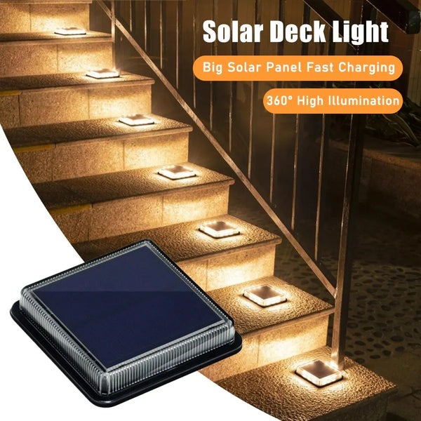 Solar Treppenlicht Solura | 360° Beleuchtung | IP68 Wasserdicht | 800mAh Akku