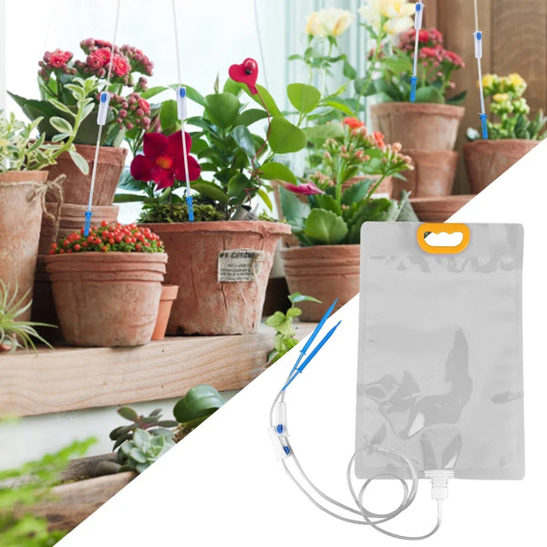 Plantiva AquaDrop Automatisches Bewässerungssystem | 3.5L Tropfbeutel | Einstellbarer Wasserdurchfluss | Für Zimmerpflanzen & Balkon