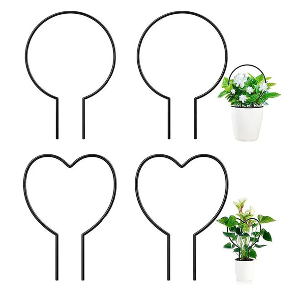 Florherz Herzförmiges Pflanzenrankgitter aus Eisen | Rankhilfe für Zimmerpflanzen & Garten | Dekoratives Pflanzenstütze für Efeu, Kletterpflanzen & Blumen