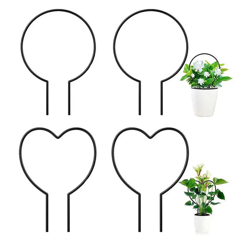 Florherz Herzförmiges Pflanzenrankgitter aus Eisen | Rankhilfe für Zimmerpflanzen & Garten | Dekoratives Pflanzenstütze für Efeu, Kletterpflanzen & Blumen