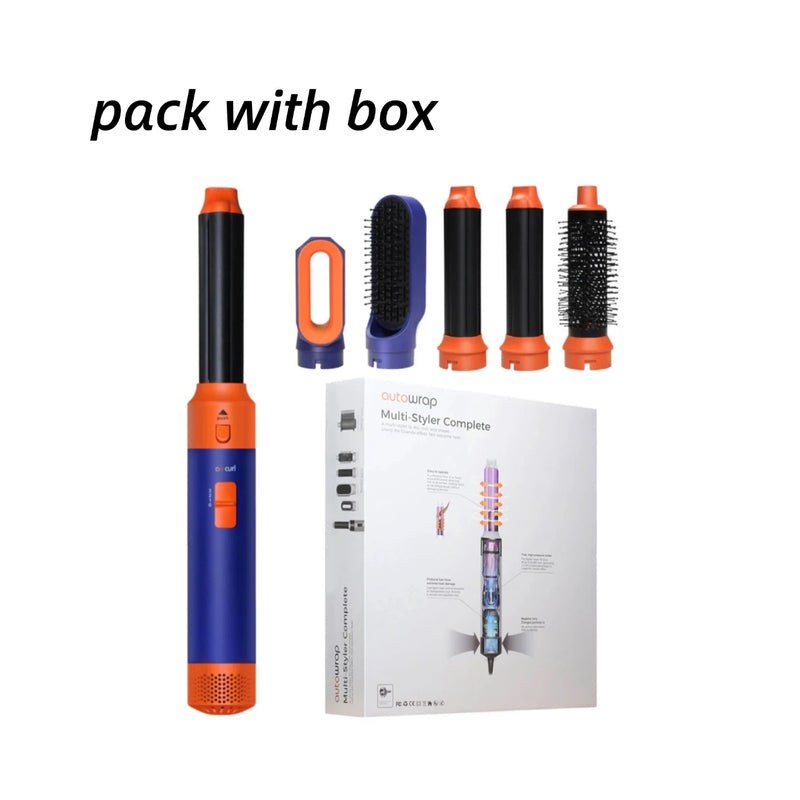 Heißluft-Stylinggerät GlamAir 5-in-1 Pro | Haartrockner, Lockenaufsatz & Stylingbürsten | Für Volumen, Glätte & Wellen |  EU-Stecker