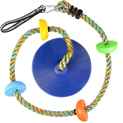 Klimora Kletterseil mit Plattform & Scheibe | 200 cm Länge | Für Kinder ab 3 Jahren | Fördert Balance & Motorik