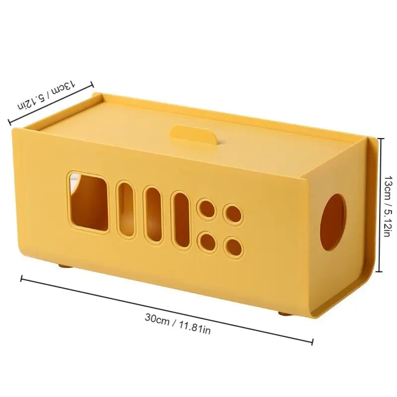 SafeCord Kabelbox Organizer | Hitzebeständig & Sicher | PP-Material | Für Büro, Wohnzimmer & TV-Möbel
