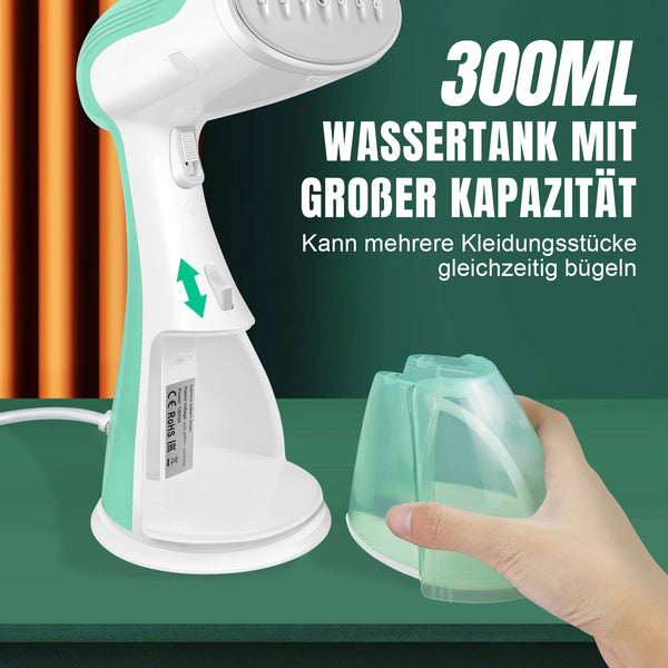 VaporiX Hand-Dampfglätter 2000W | 30s Aufheizzeit | Tragbares Bügelgerät für Zuhause & Reisen | 2 Dampfmodi & 300ml Tank