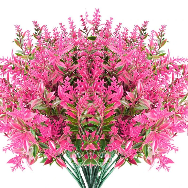 Florabell 12er Set Künstlicher Lavendel | Kunstpflanzen für Hochzeiten, Vasen, Kränze & Dekoration | Für Innen & Außen