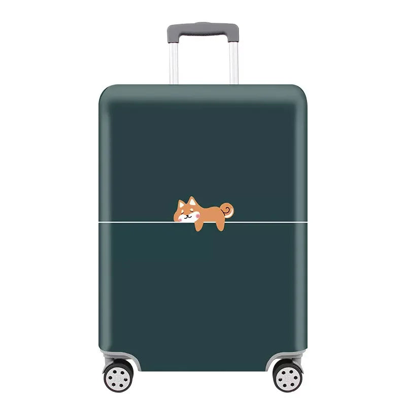 Kofferhülle TravelPaw FlexCover | Elastischer Gepäckschutz mit Tiermotiven | Für 18–32 Zoll Koffer | Reißfest & Waschbar