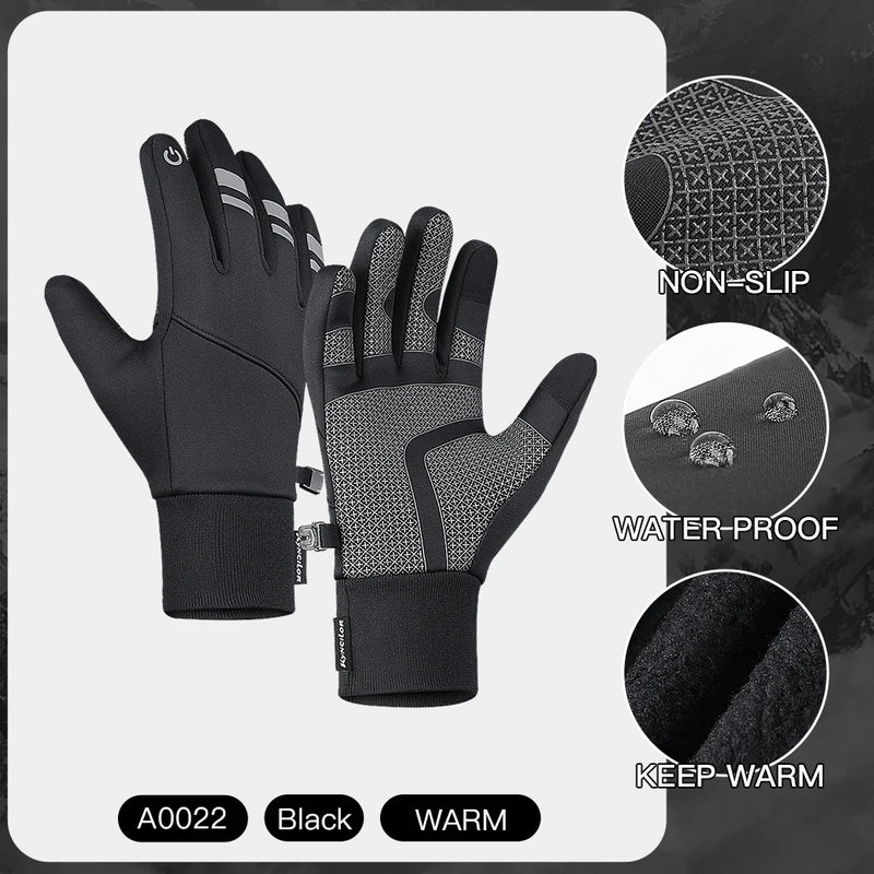 NordFrost Pro Gloves | Winddichte Winterhandschuhe | Touchscreen & Rutschfest | Wasserdicht & Warm für Radfahren & Outdoor