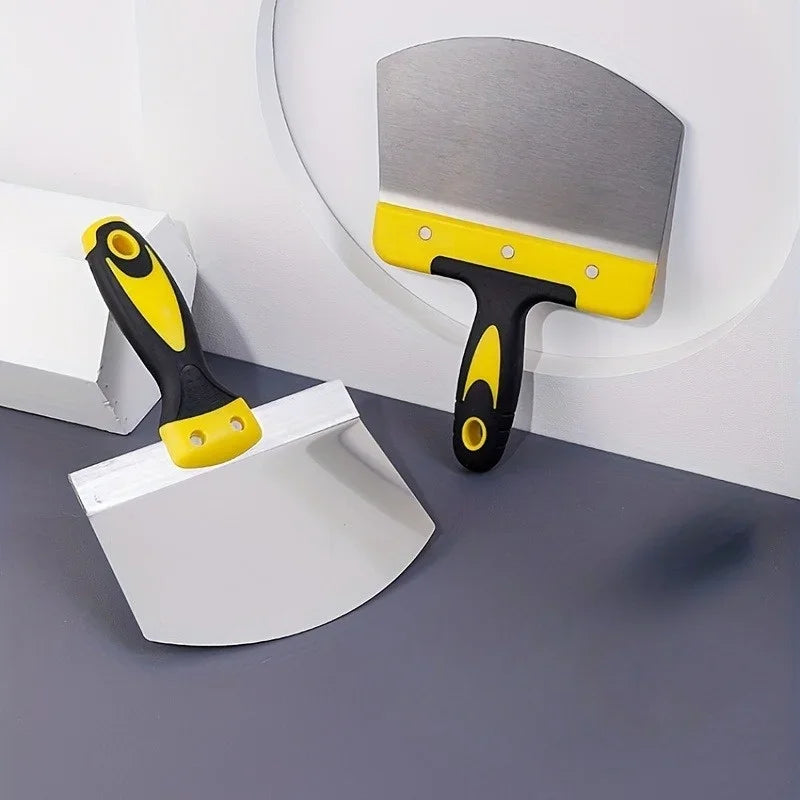 ProFlexa Edelstahl-Spachtel mit Gummigriff | Rostfrei & Flexibel | Für Farbe, Putz & Heimwerkerprojekte