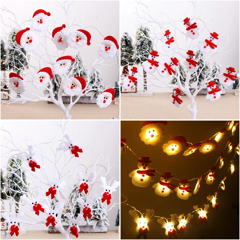 Frostella LED Schneemann Lichterkette | Weihnachtsdeko Innen | Warmweiß & Batteriebetrieben | 2025 Xmas Design