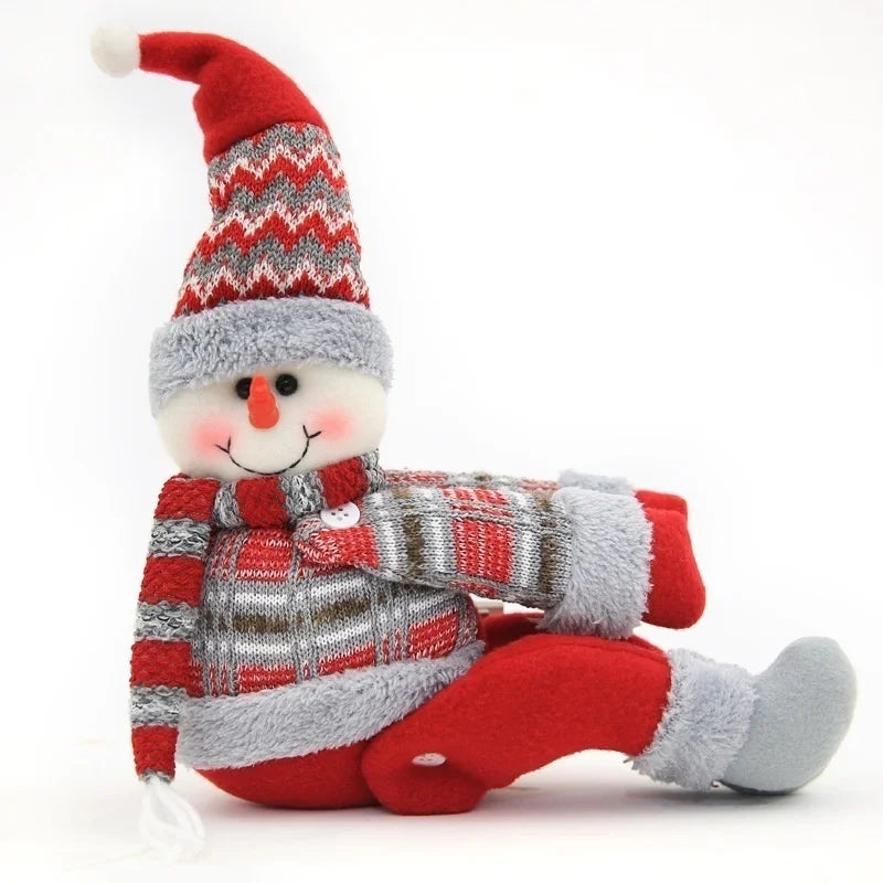 HollyHug | Weihnachts-Gardinenhalter | Schneemann, Weihnachtsmann & Elch | 46×14 cm