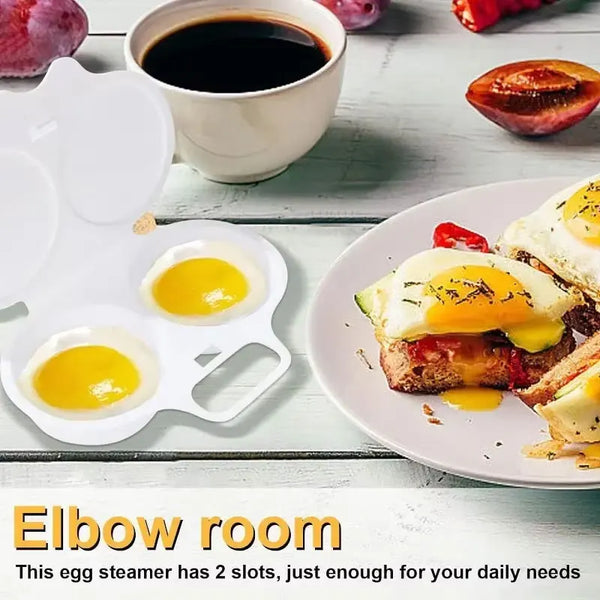 Mikrowellen-Eierkocher EggQuick Duo | Für 2 Eier | BPA-frei & lebensmittelecht | Schnell, sauber & fettfrei garen
