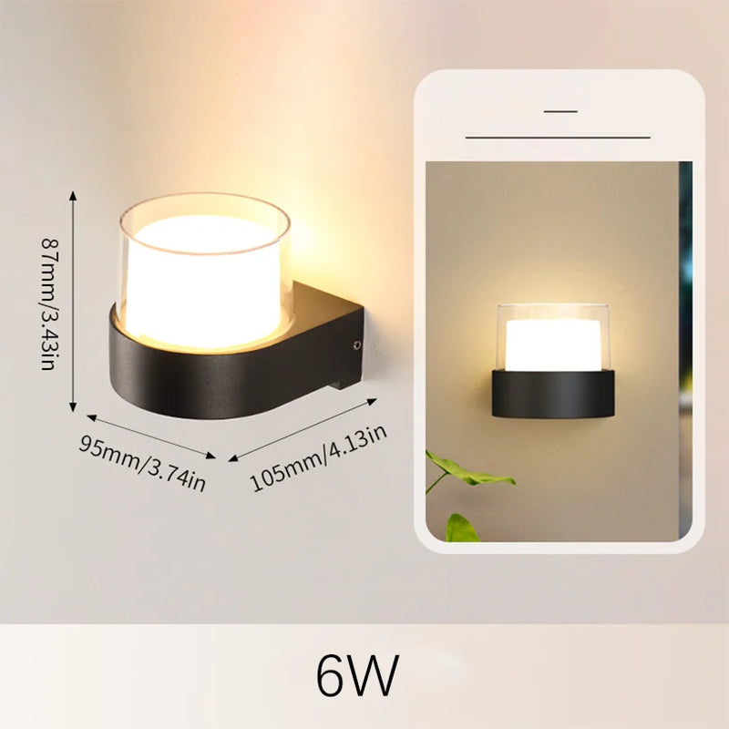 LED-Außenwandleuchte LumaGuard Pro | 6W/12W | IP66 Wasserdicht | Radarbewegungssensor & Dämmerungsschaltung