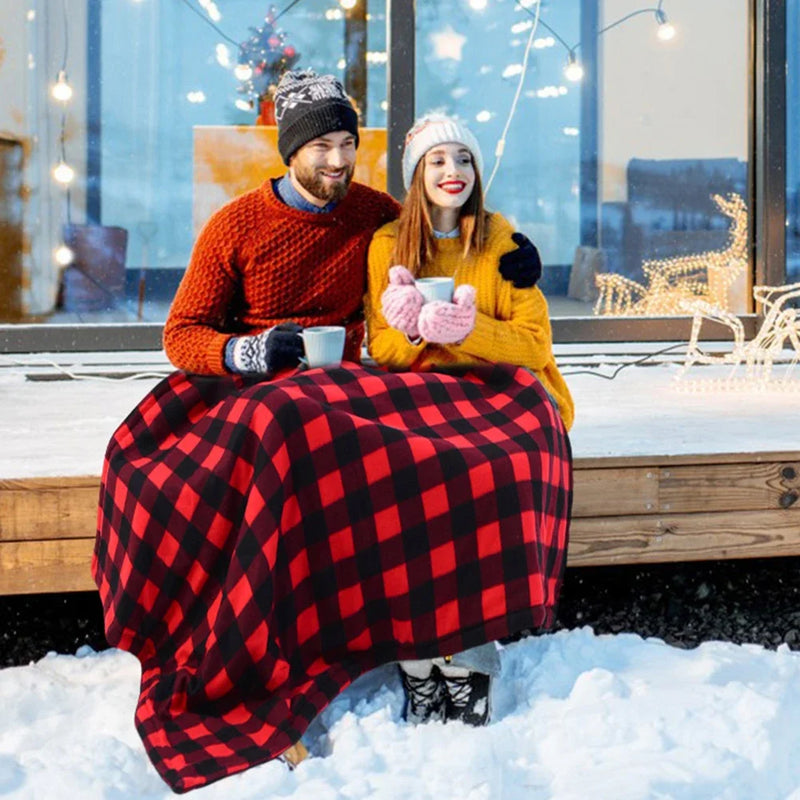 AutoTherm Elektrische Auto-Heizdecke 12V | 9 Temperaturstufen | Schnellaufheizend & Abschaltautomatik | Kuschelweiches Coral Fleece 150×100 cm