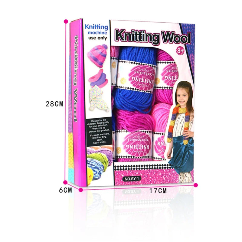 Strickolino Strickmaschine | 22 Nadeln | Automatisches Rundstrick-Set für Anfänger & Erwachsene | Schnellstricker mit Zubehör