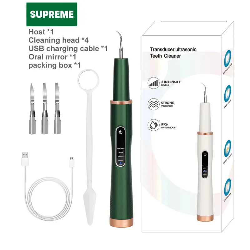 DentoraSonic | Ultraschall-Zahnpflegegerät für Hunde & Katzen | 5-Stufen Zahnsteinentferner | USB-Aufladung