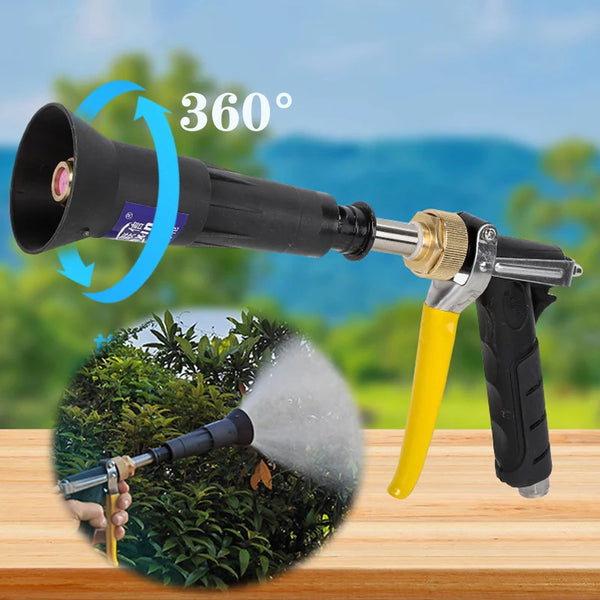 SPRAYMAX Hochdruck-Gartenspritze | Windfeste Zerstäuberdüse | Für Baum-, Gemüse- & Rasenbewässerung – Robuste Spritzpistole aus Kunststoff & Metall