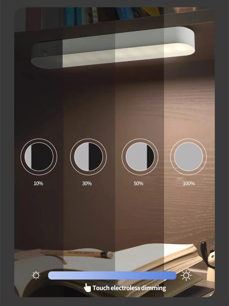 LED Nachtlicht Lunora | Dimmbar mit Fernbedienung | Magnetische Befestigung | Wiederaufladbar