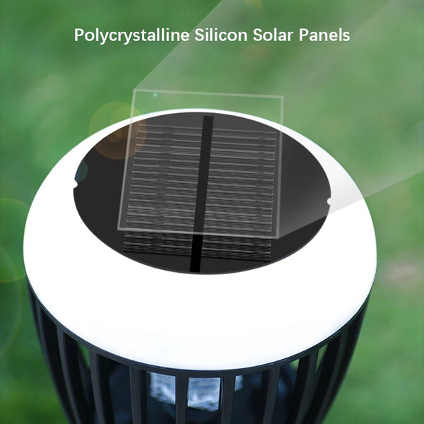 SolGuardia Solar Insektenlampe | Intelligente Lichtsteuerung | Anti-Mücken mit UV-Licht & Hochspannungsnetz | Für Garten & Camping