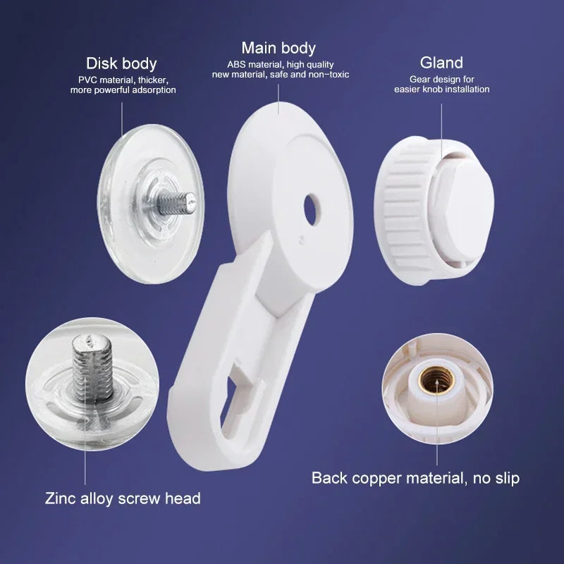 FixoGrip Wandmontierter Toilettenpapierhalter | Ohne Bohren | Mit Saugnapf & Vakuumfunktion | Für Bad & Küche
