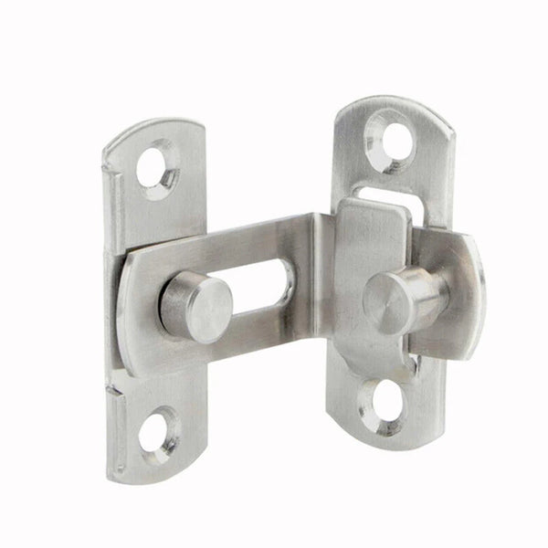 Türriegel StahlGuard 90Secure | 90° Riegelschloss aus Edelstahl | Für Schiebetüren, Schränke & Weinregale | 7,6 cm